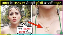 Urfi Javed Wears Unique Locket, Says 'Hindu-Muslim Ki Ladai Se