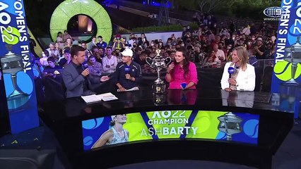 Ash Barty's heartfelt tribute to best mate after Australian Open win  Wide World of Sports