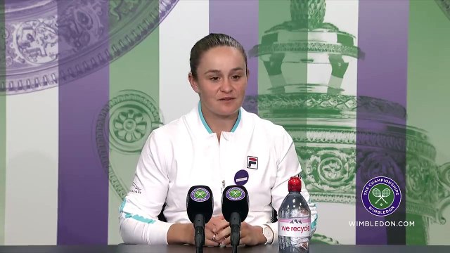 Ashleigh Barty Ladies' Final Press Conference Wimbledon 2021