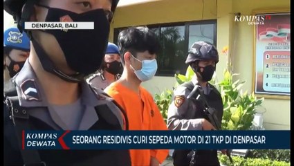 Pelaku Curanmor Di 21 TKP Ditangkap Di Denpasar