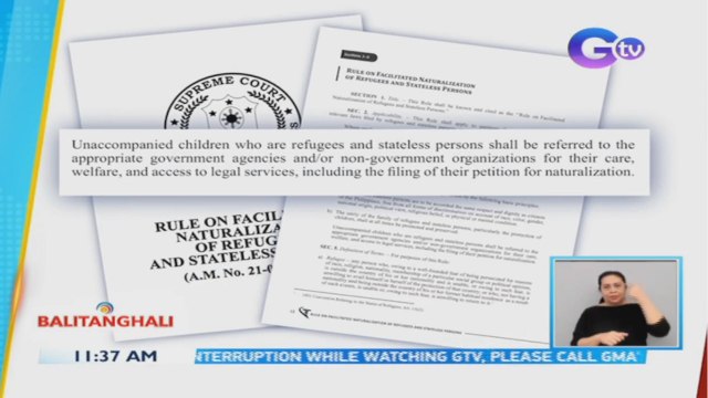 Rule na layong pabilisin ang proseso sa pagkuha ng Filipino citizenship ng mga refugee at mga stateless person, inilunsad ng SC | BT