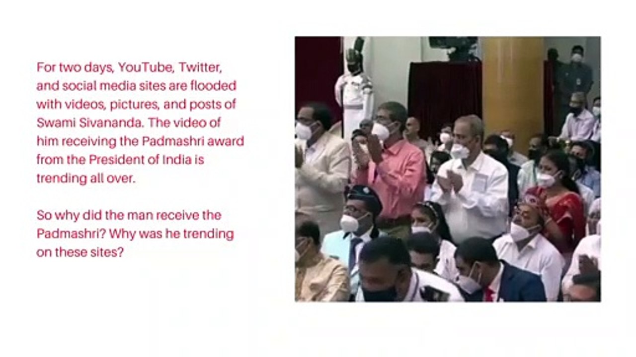 Yoga Guru Swami Sivananda - The Oldest Man Ever To Receive Padma Shri