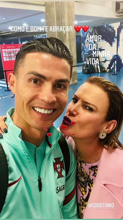 Elma Aveiro e Cristiano Ronaldo