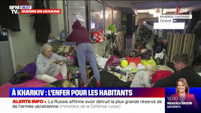 Guerre en Ukraine: à Kharkiv, des habitants vivent dans le métro depuis un mois