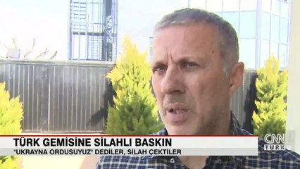 Türk gemisine silahlı baskın kamerada