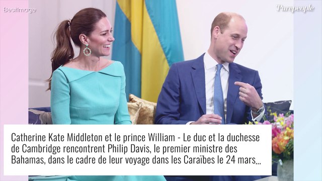 Kate Middleton : Canon aux couleurs des Bahamas pour son arrivée de star avec William !