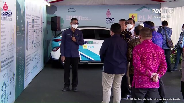 Presiden Joko Widodo Resmikan Stasiun Pengisian Kendaraan Listrik Umum, di Nusa Dua Bali