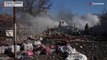 Shelling in Kharkiv sets houses on fire