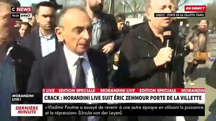 "Morandini Live" en direct de la porte de La Villette - Eric Zemmour interpellé par un habitant
