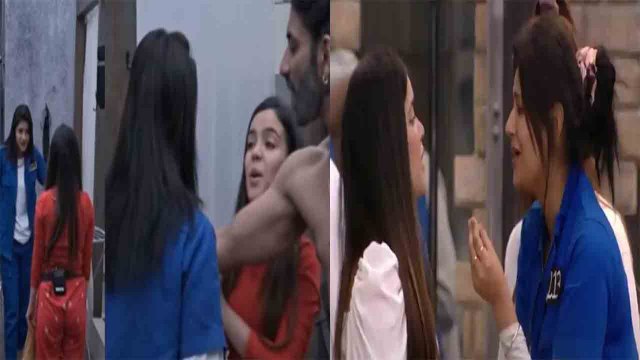 Lock Upp: Azma Fallah ने Anjali Arora को कहा 'गटर', उनके towel से साफ किया बाथरूम का फर्श|FilmiBeat