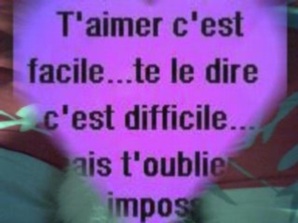 Pour toi mon coeur...