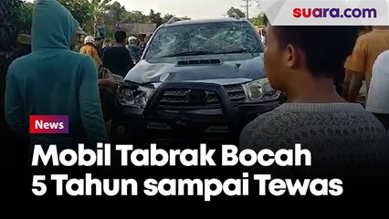 Tabrak Bocah 5 Tahun sampai Tewas, Mobil Fortuner Diamuk Massa di Labuhan Maringgai Lampung Timur