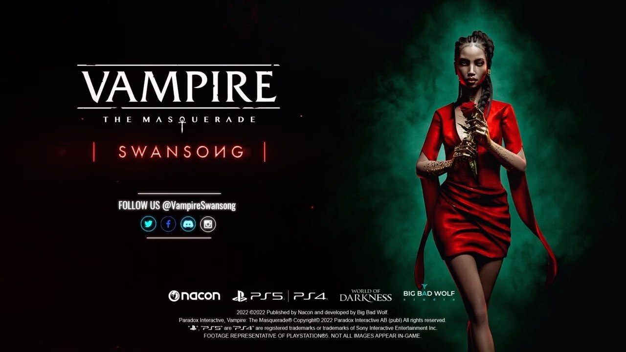 Vampire The Masquerade - Swansong - RPG Trailer PS