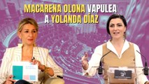 Macarena Olona sale en defensa de los trabajadores y vapulea a Yolanda Díaz: “No son terroristas son transportistas”