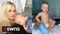 All gone! Adorable reaction as toddler undergoes amputation due to leg abnormality