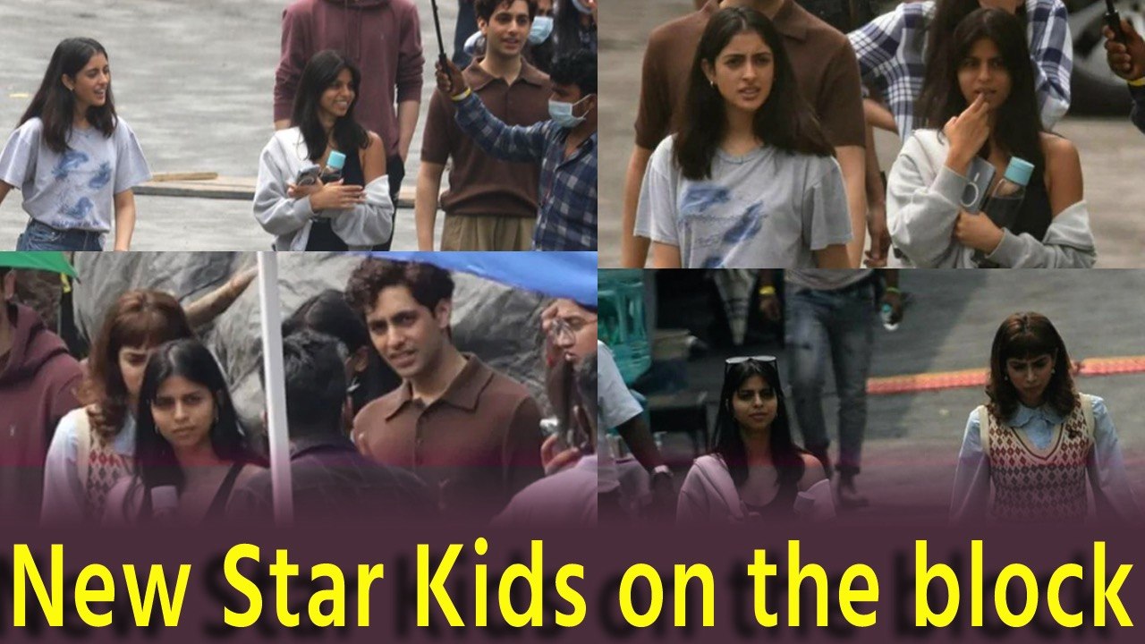 Suhana Khan, Khushi Kapoor and Agastya Nanda begin shooting for their debut movie