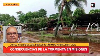 Consecuencias de la tormenta en Misiones