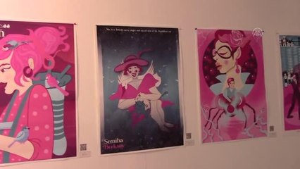 BALIKESİR - Sanatçı Aylin Güngör'ün "Pembe ve Serseri" adlı hareketli grafik illüstrasyon sergisi açıldı