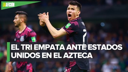 ¡El boleto a Qatar debe esperar! 'Tri' no puede en el Azteca y empata con Estados Unidos