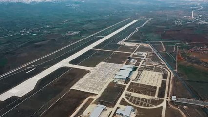 Tokat Yeni Havalimanı havadan görüntülendi