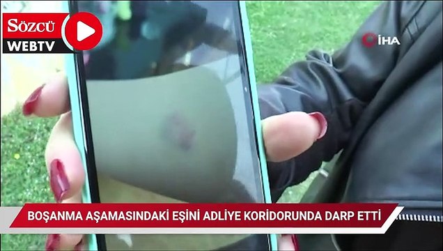 Boşanma aşamasındaki kocasının adliye koridorunda darp ettiği kadın: Ölmek istemiyorum”