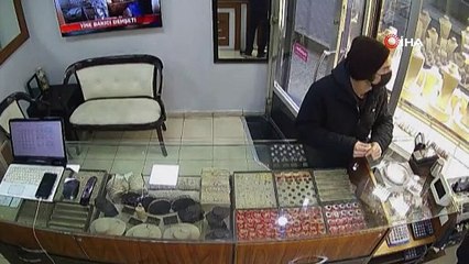 Kuyumcuyu soyan şüpheli saniye saniye görüntülendi