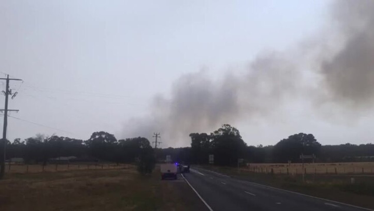 Smoke from Allendale fire
