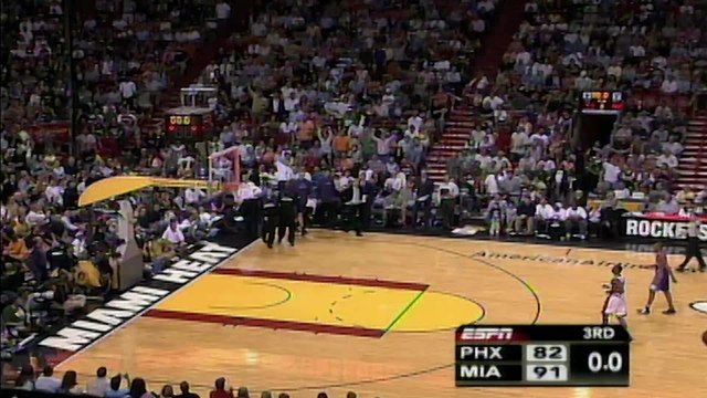 This Day in History: Dwyane Wade reacts to his block + 3/4-length court shot vs PHX