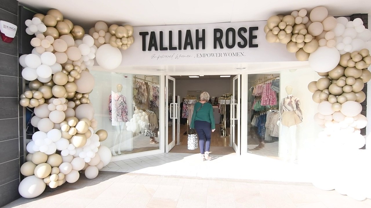 Briony Gorton opens her first Talliah Rose shop in Burnley Town Centre -  video Dailymotion