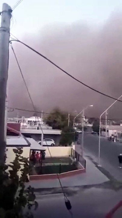 Une tempête de sable recouvre cette ville en Argentine
