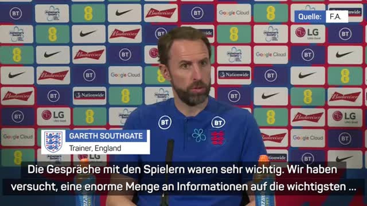 Southgate zu Katar: 'Sind bei Auslosung nicht dabei'