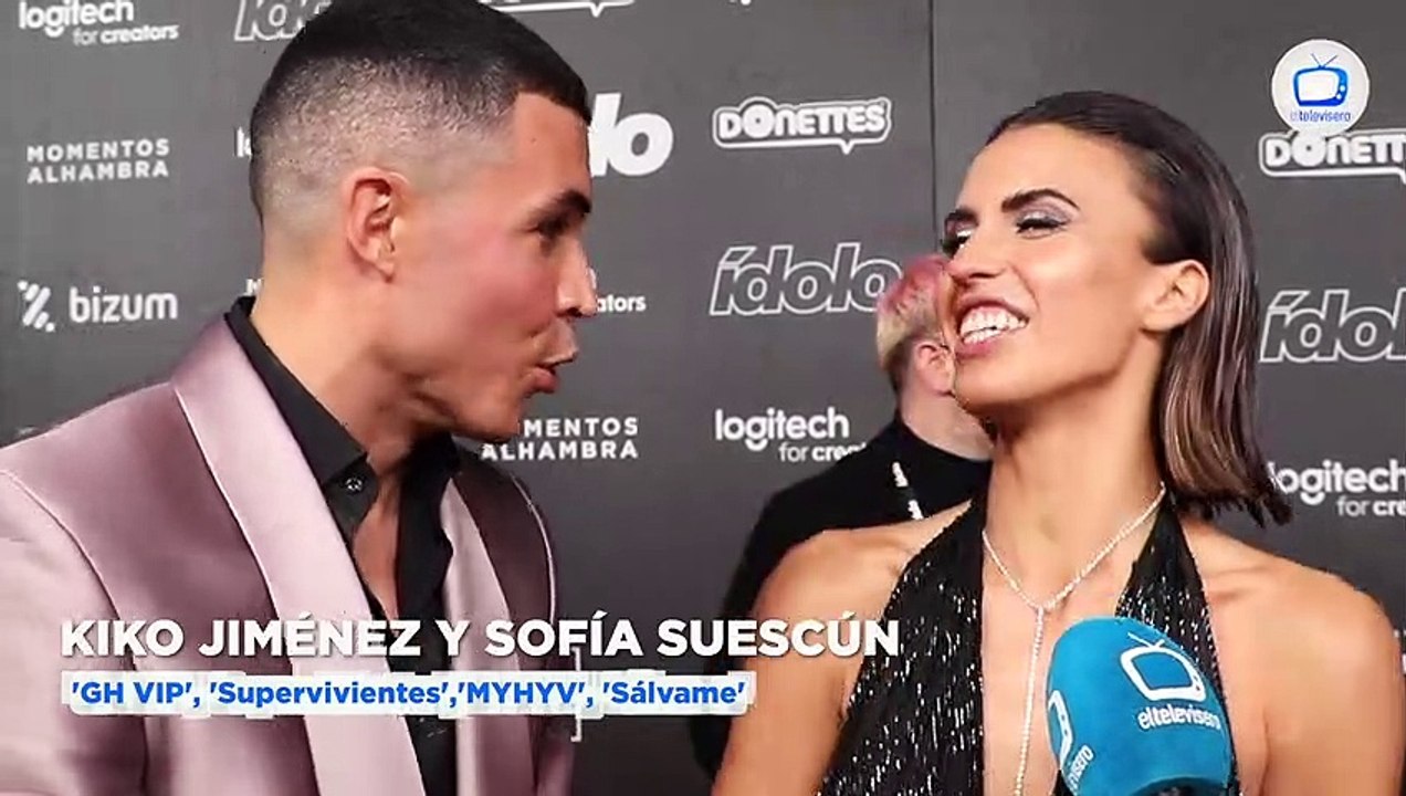 Entrevista a Sofía Suescun y Kiko Jiménez en Premios Ídolo