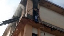 बीएसएनएल के तीन मंजिला भवन में आग