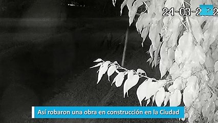 Así robaron una obra en construcción en la Ciudad