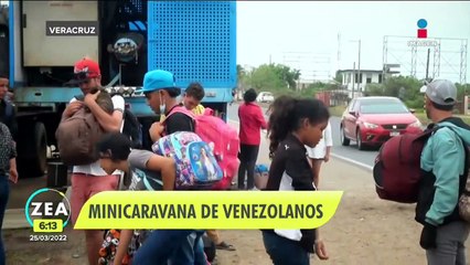 Migrantes venezolanos organizan caravana; buscan llegar a EU