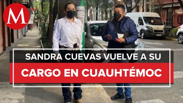 Con reunión y recorrido, Sandra Cuevas retoma cargo como alcaldesa de Cuauhtémoc