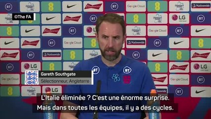 CdM 2022 - Southgate estime que l'Italie a eu du mal à digérer l'Euro