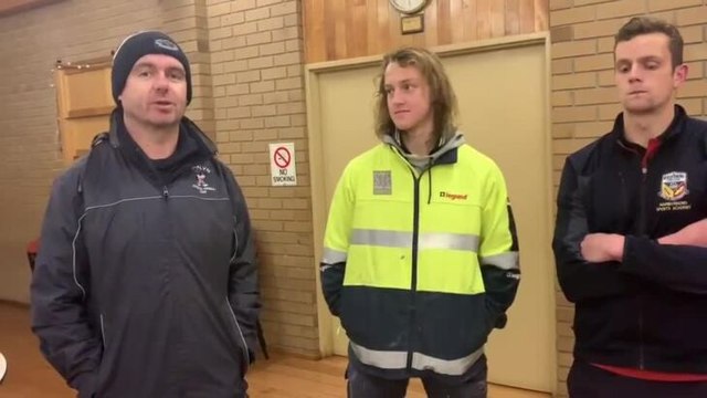 Newlyn's Chris Dwyer, Josh Milne and Wes Carter