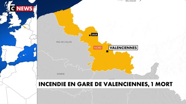 Incendie en gare de Valenciennes, 1 mort et 3 blessés
