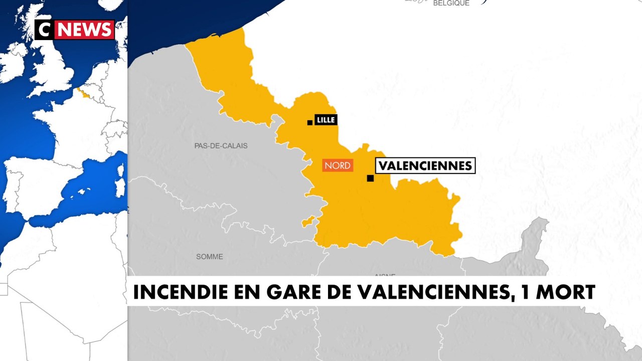 Incendie en gare de Valenciennes, 1 mort et 3 blessés