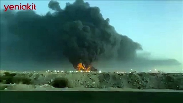 Husiler Suudi Arabistan’ın petrol deposunu vurdu!
