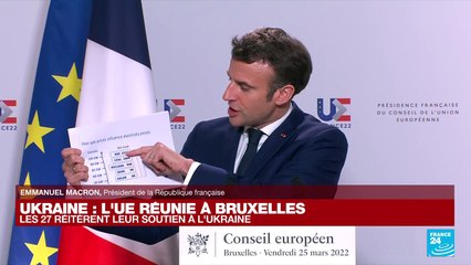 REPLAY - Emmanuel Macron s'exprime à l'issue du sommet européen consacré à l'Ukraine à Bruxelles