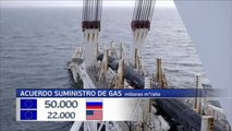 EEUU y la UE acuerdan reducir la dependencia del gas ruso en Europa