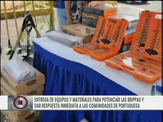 Ministerio de Aguas entrega equipos y materiales a las Brigadas Populares de Portuguesa