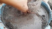 Reverse Gritty Sand Cement Water Crumbles Satisfying Cr: Awunai ASMR