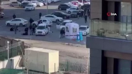 Adliye önünde çatışma anları kamerada: 3 ölü, 4 yaralı