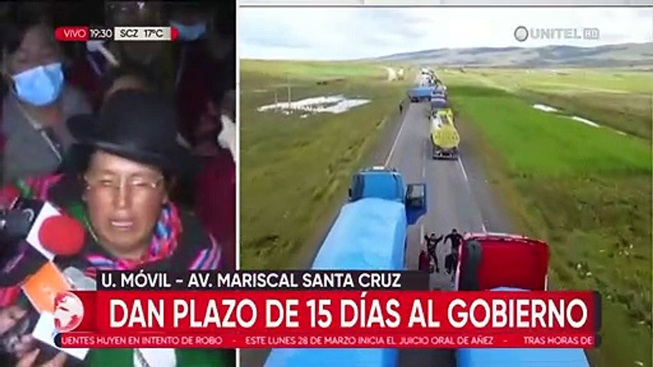 Se levantan los bloqueos en la vía a Desaguadero tras el acuerdo entre el Gobierno y comunarios