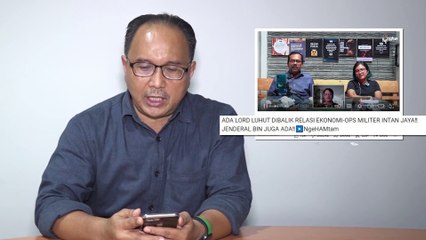 Seteru Luhut Vs Haris Azhar - Fatia, Kata-kata dan Data Dibalas Pidana?  OPINI BUDIMAN