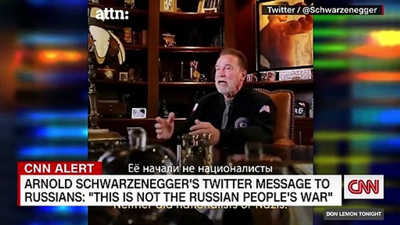 Arnold Schwarzenegger's direct appeal to Russian soldiers goes viral