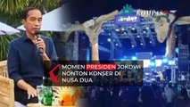 Momen Presiden Jokowi Ikut Menonton Konser Musik di Nusa Dua Bali